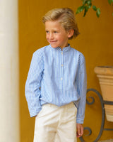 Pereprine Shirt Blue Seersucker
