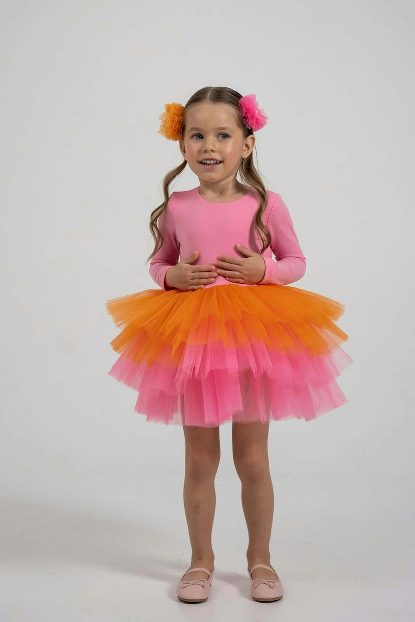 Pink Rainbow Tutu Dress