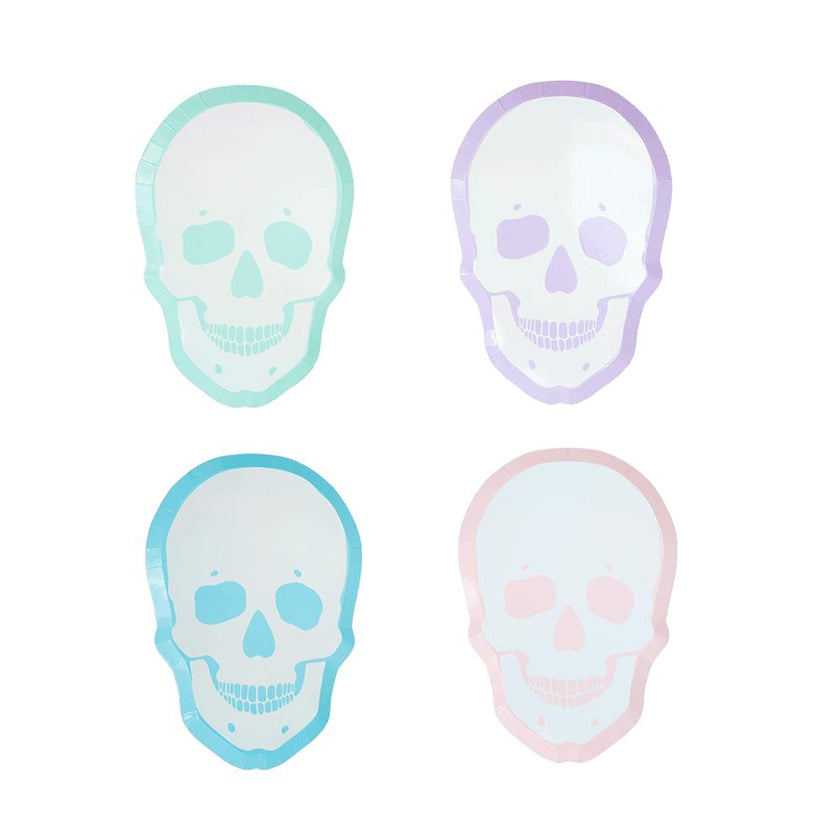 Pastel Skull Dinner Plates