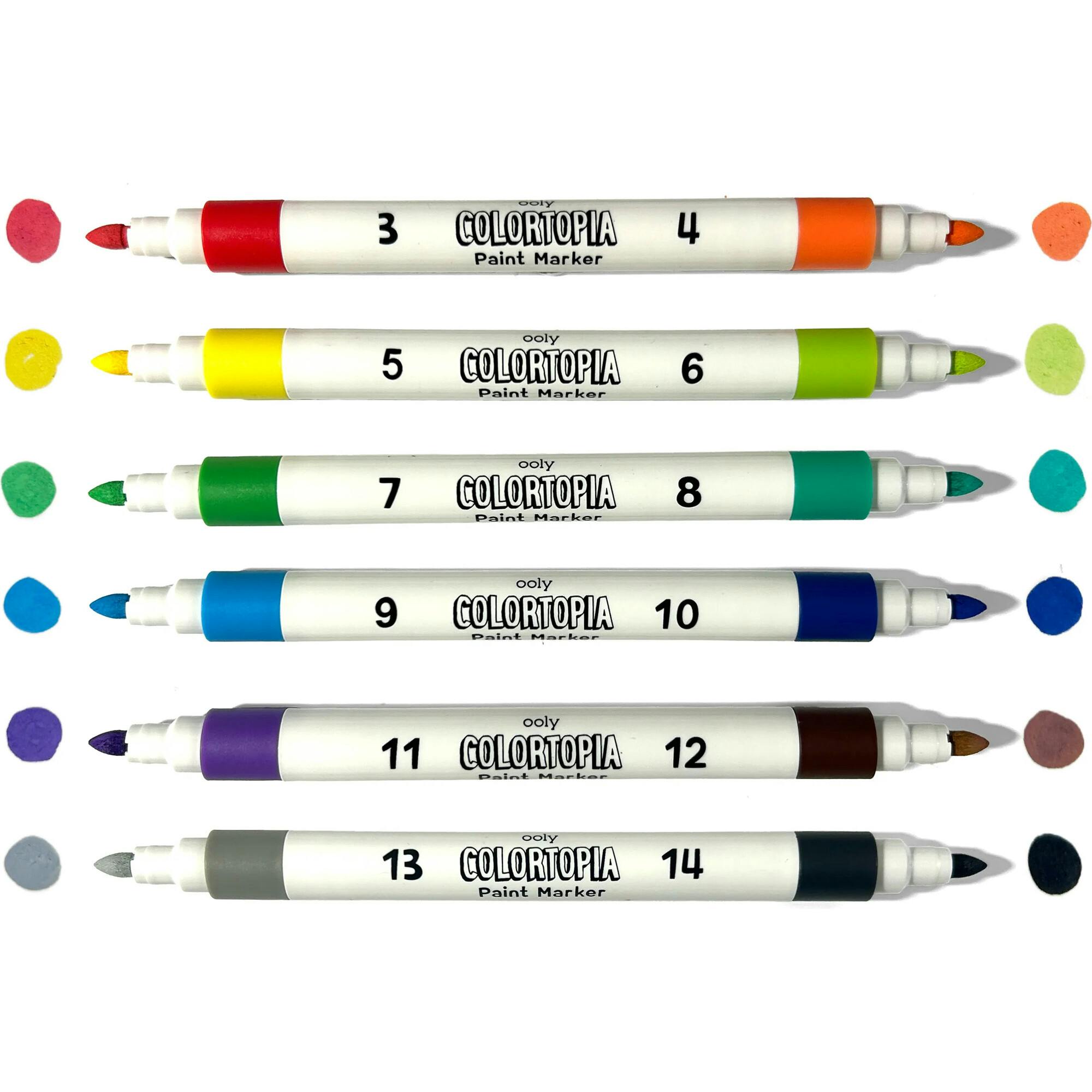 Colortopia Color By Number Paint Marker Kit - Epic Adventures