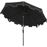 UV-Resistant Zimmerman 9' Crank Push-Button Tilt Umbrella