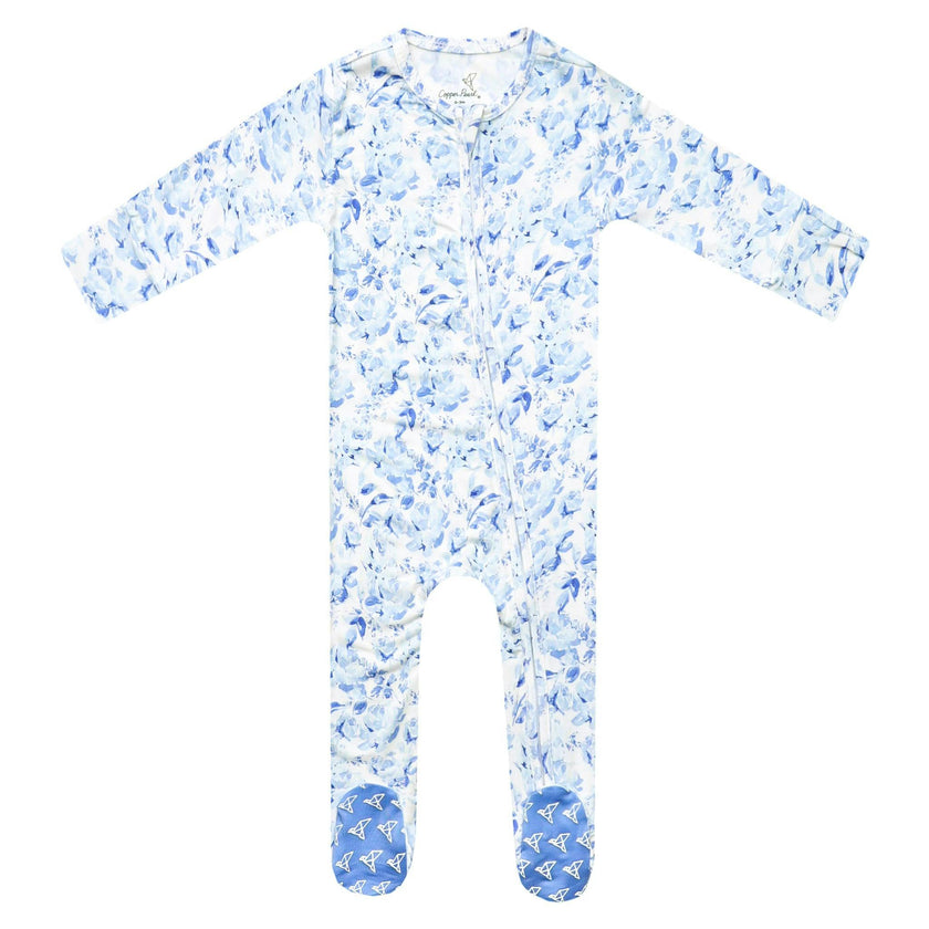Bamboo Zip-Up Footie Pajama - Priscilla