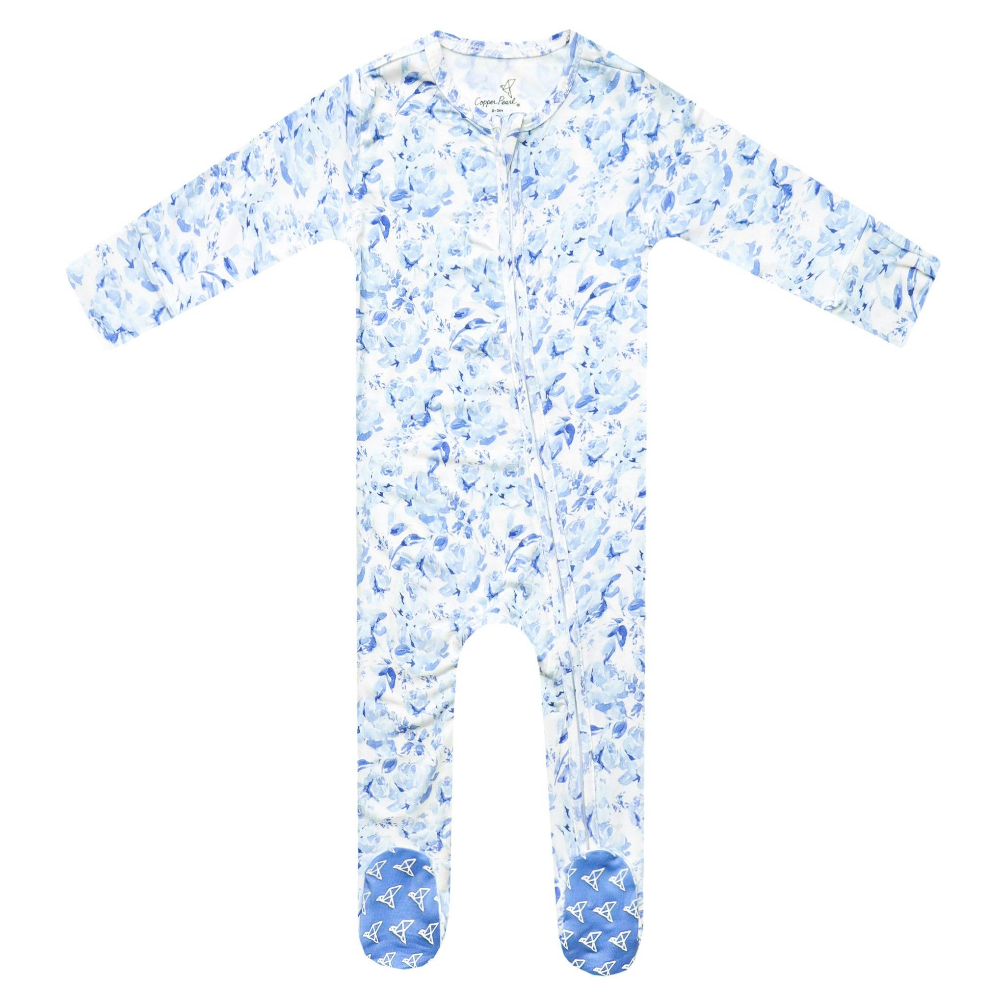Bamboo Zip-Up Footie Pajama - Priscilla