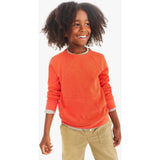 Kids heathered waffle pocket tee
