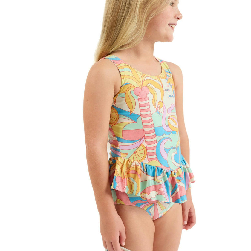 The Paradiso - Girls Ruffle One Piece with Tutu UPF 50+