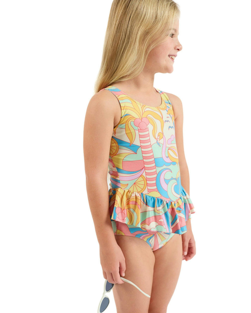 The Paradiso - Girls Ruffle One Piece with Tutu UPF 50+