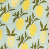 Lemon Organic Cotton Muslin Two-Piece Burp Cloth Set