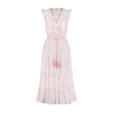 Giselle Womens Maxi Dress Pink Butterfly, Pink Butterfly