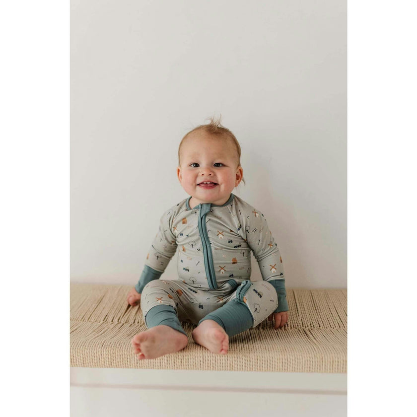 Long Sleeve Zip Romper