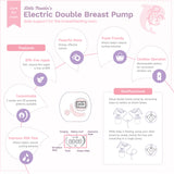 Electric Double Breast Pump: Pink