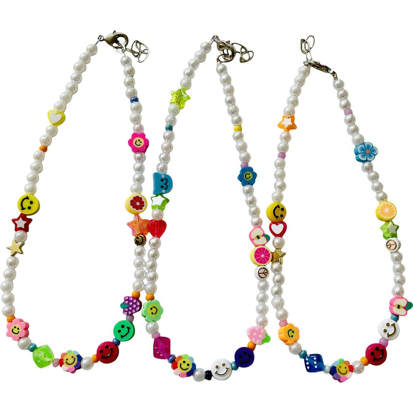 Happy Beaded Necklace
