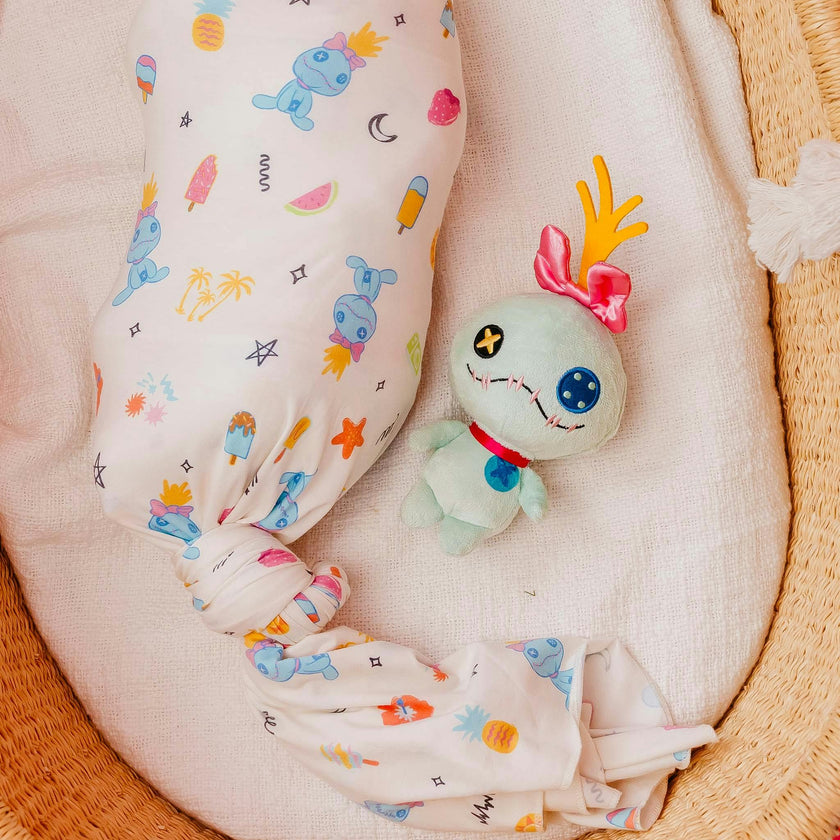 Knit Swaddle Blanket - Disney Scrump Dreamsicles