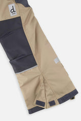 Two Piece Teknik Snowsuit Bright Orange Grey And Taupe