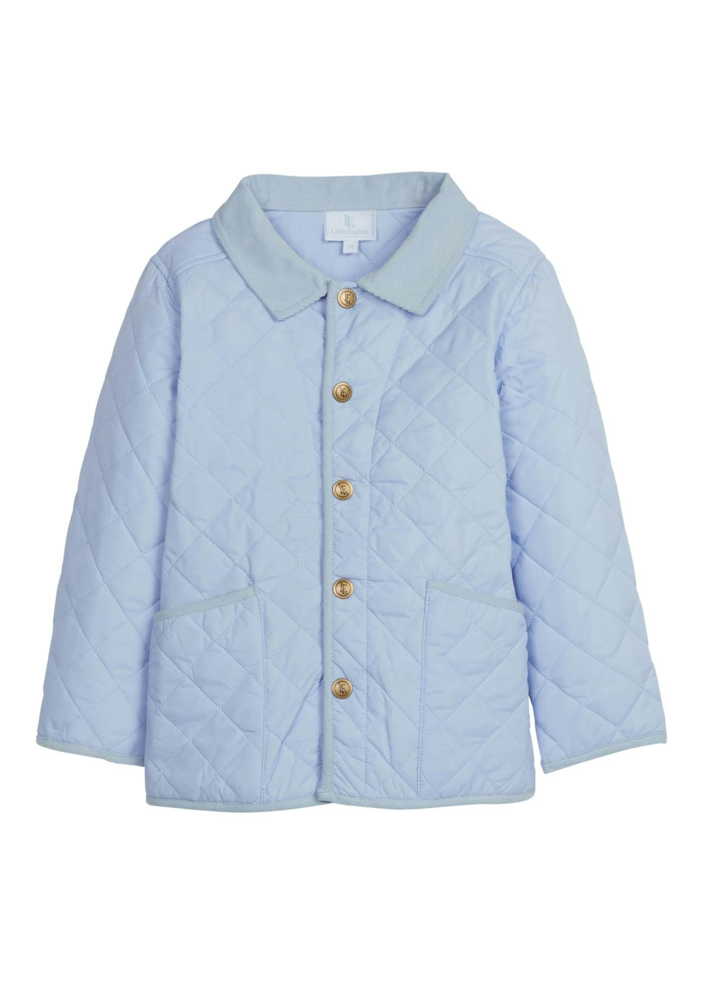 Classic Quilted Jacket - Light Blue