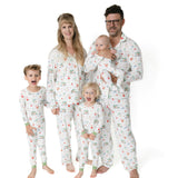 Beach Christmas - Bamboo - Adult Long Sleeve Coat Style and Pant with Pockets