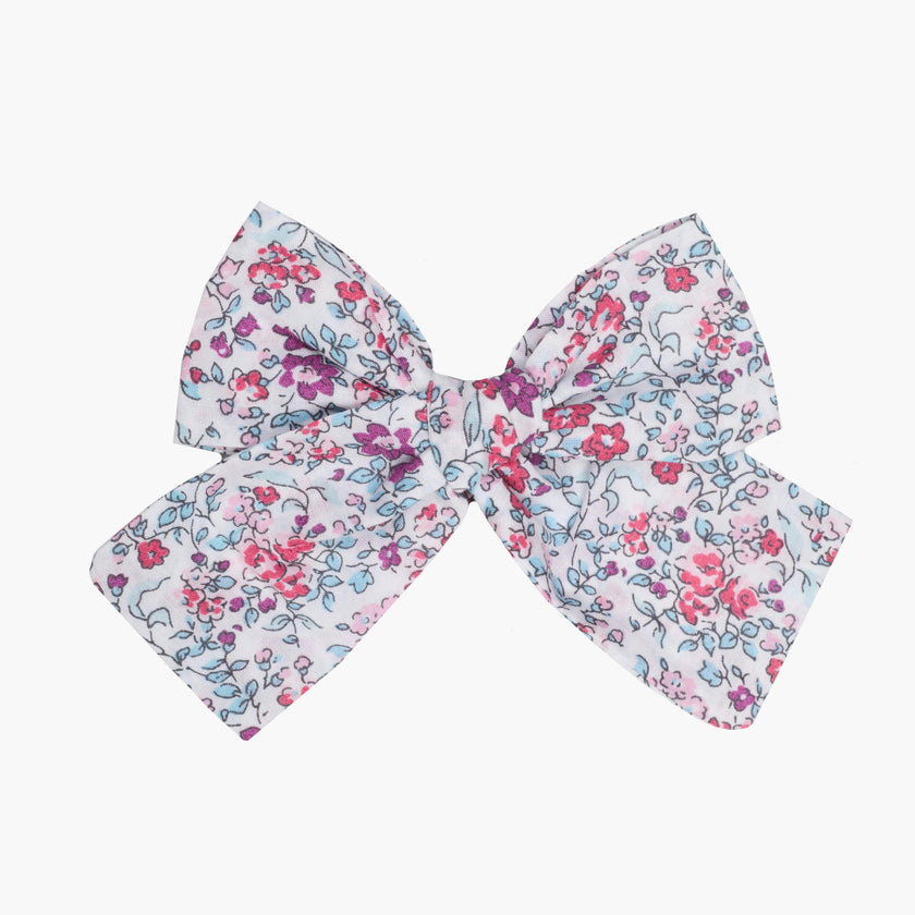 Purple Flower Bow Clip