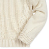 Organic Bow Detail Cable Sweater