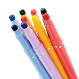 Confetti Stamp Double-Ended Markers - Stamp & Fine Tip - Set of 9