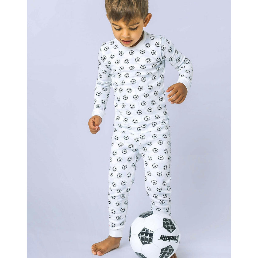 The Organic Long Sleeve Pajama Set [Soccer]