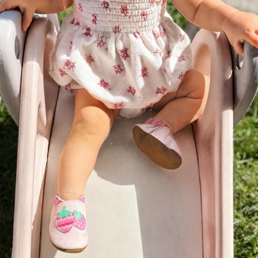 Berry Sweet Soft Soles in Light Pink
