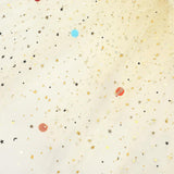Tulle Celebrations Cape with Multicolor Pom Poms and Gold Glitter Stars