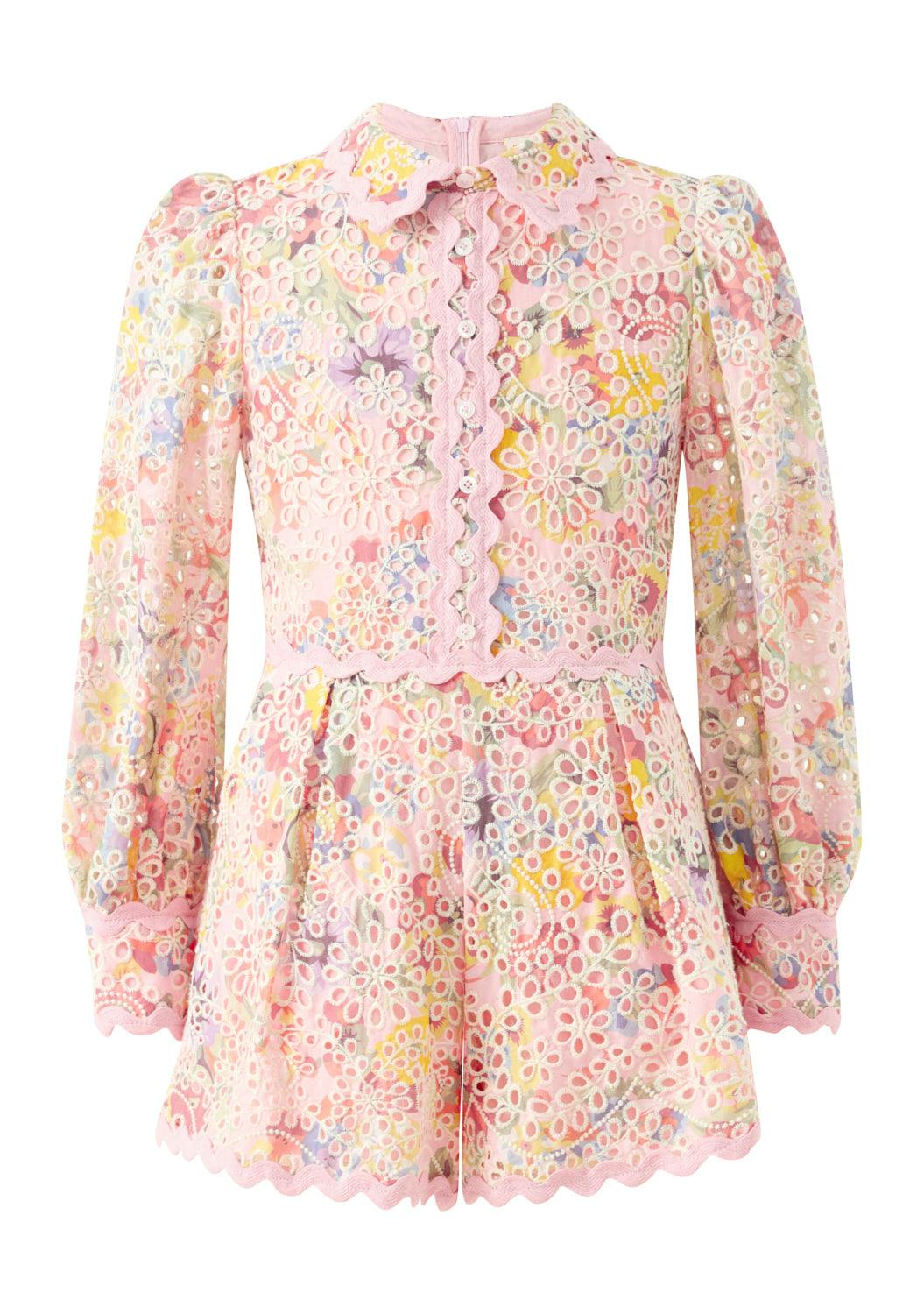 Alanna Embroidered Romper