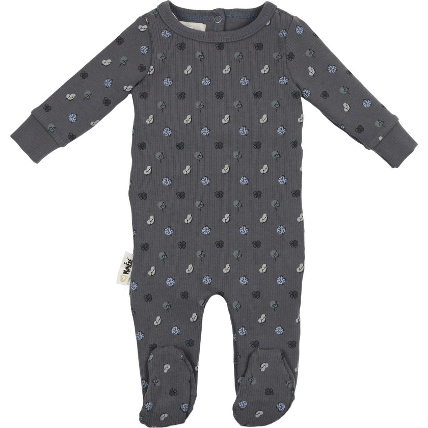 Little Leaves Long Sleeve Footie