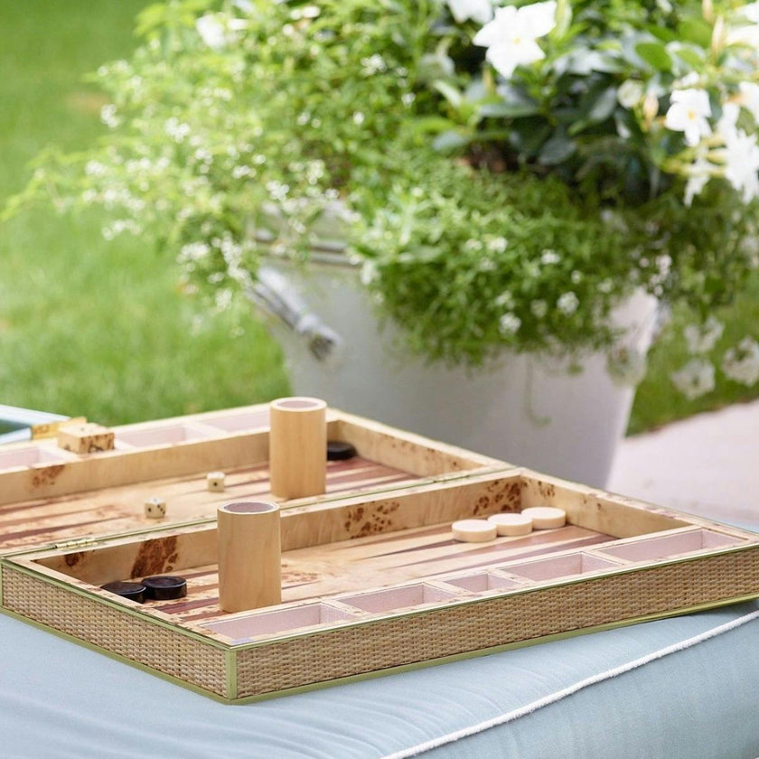 Cane Backgammon Set