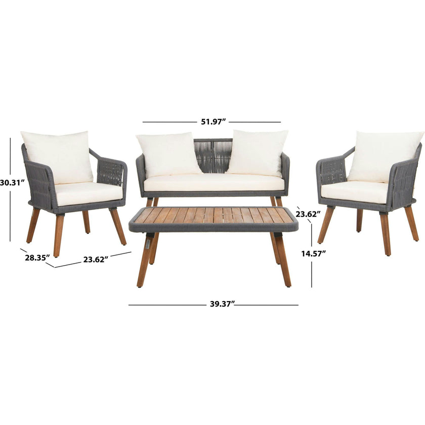 Raldin Rope 4-Piece Outdoor Living Set