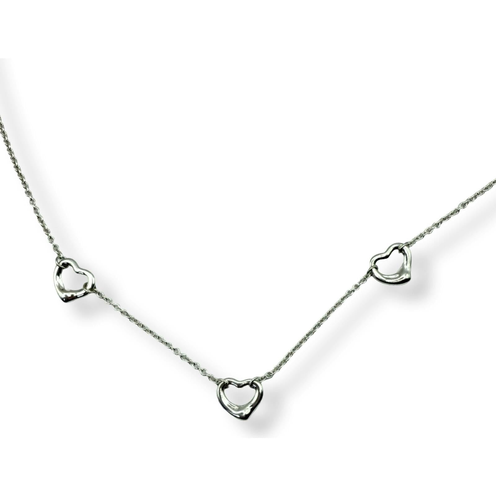 Vintage Tiffany & Co.Triple Open Heart Necklace