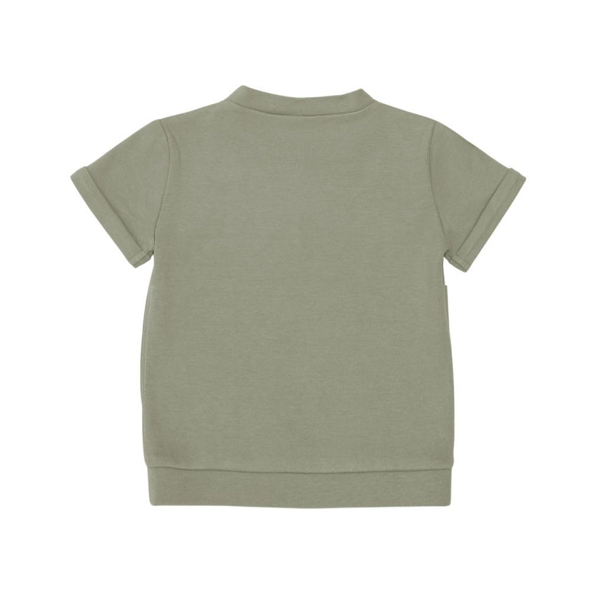 Jarne T-shirt | Bear | Dusty Green