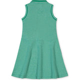Organic Sleeveless Pique Polo Dress, Green