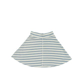 Horizontal Striped A-Line Short Skirt