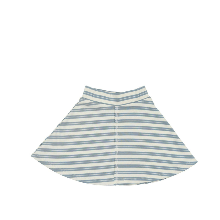 Horizontal Striped A-Line Short Skirt