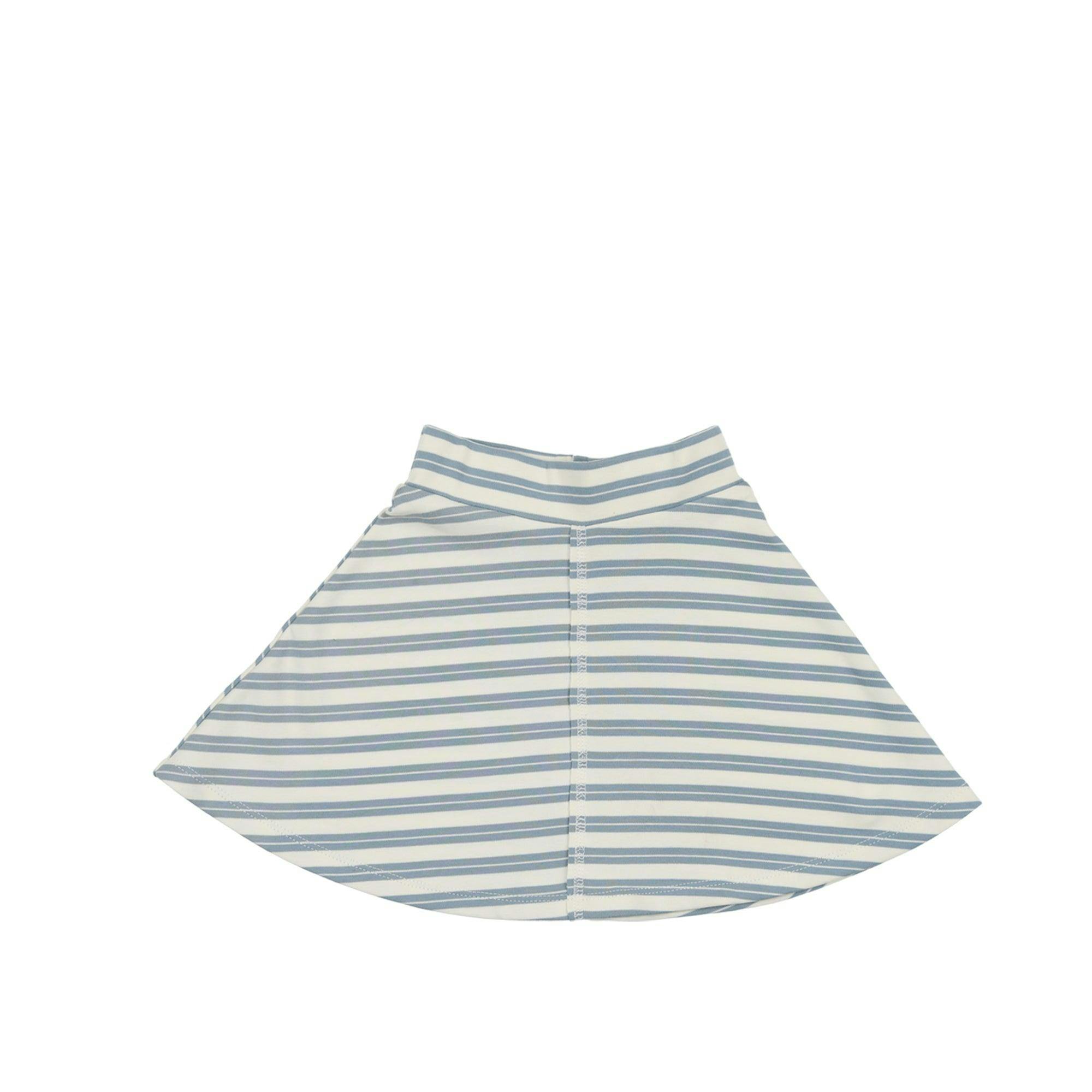 Horizontal Striped A-Line Short Skirt