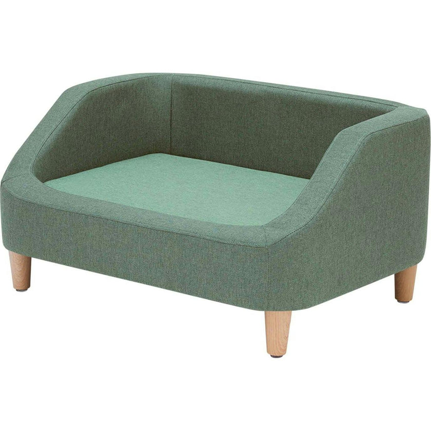 Bennett Linen Pet Sofa with Wood Style Foot & Washable Cover
