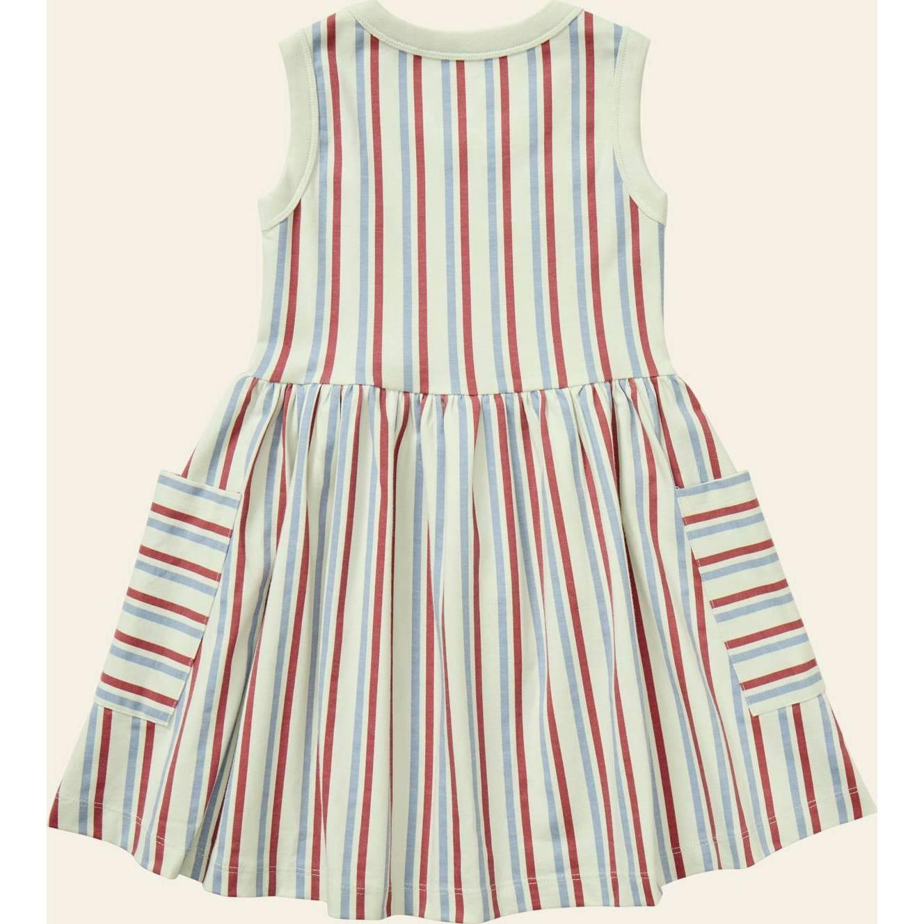 Stripe Mix Pocket Dress