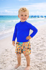 Dylan Boys Surfboard Print Board Shorts