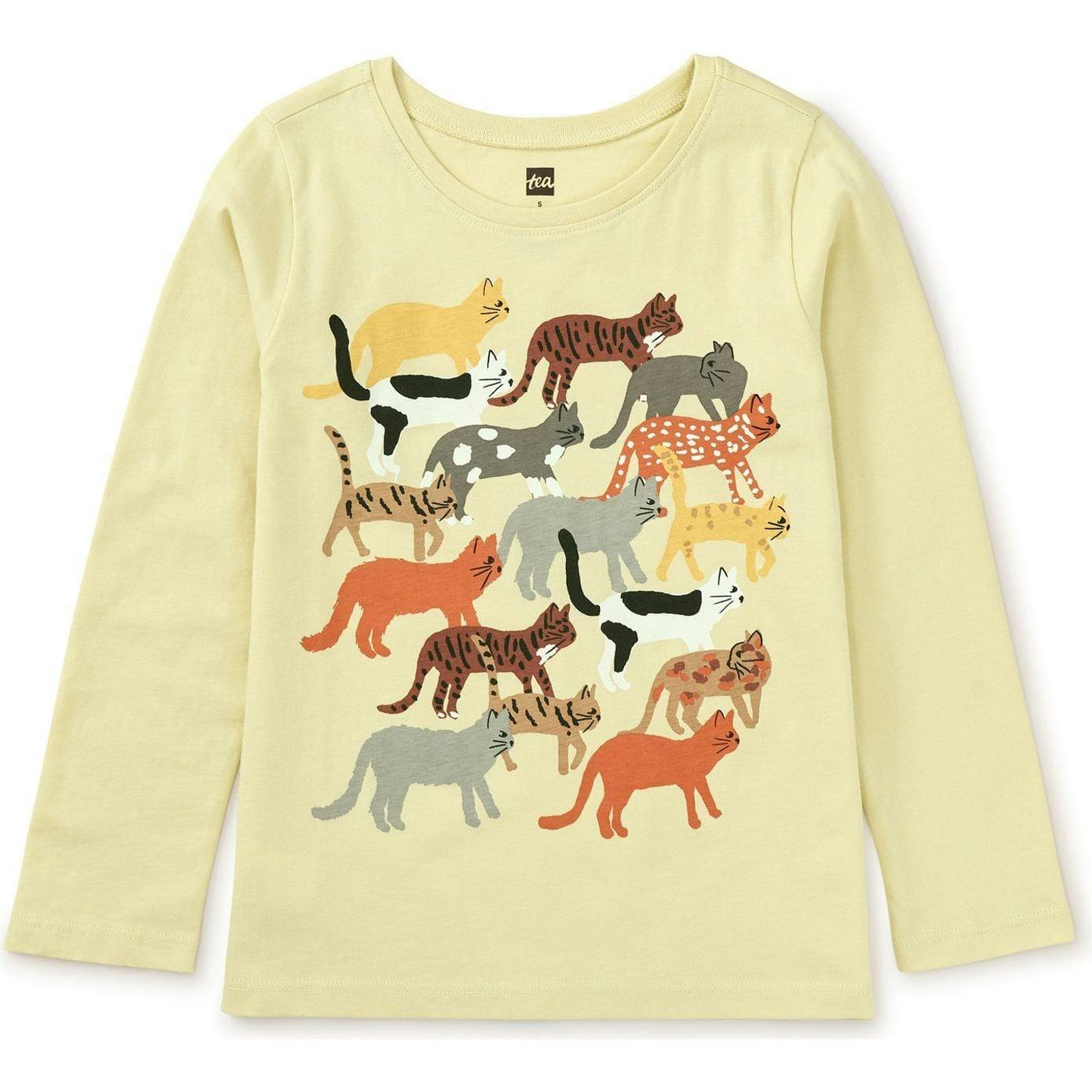 Istanbul Cats Graphic Tee, Yellow