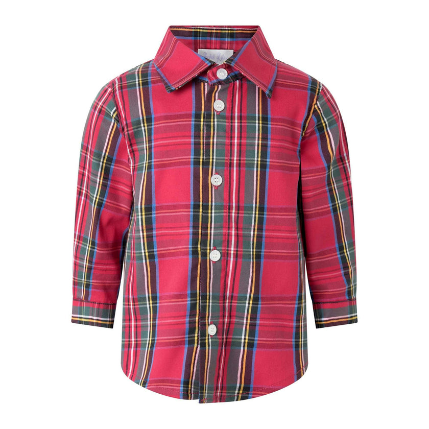 Red Tartan Shirt & Trouser Set