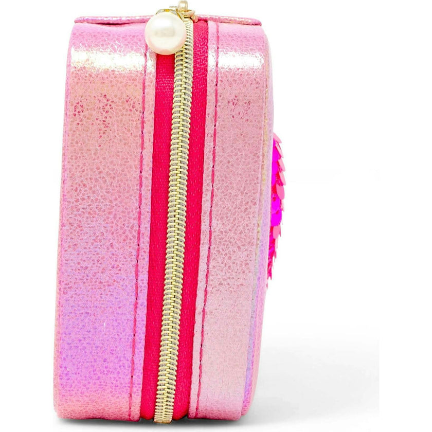 Girl's Sparking Sequin Heart Jewelry Box