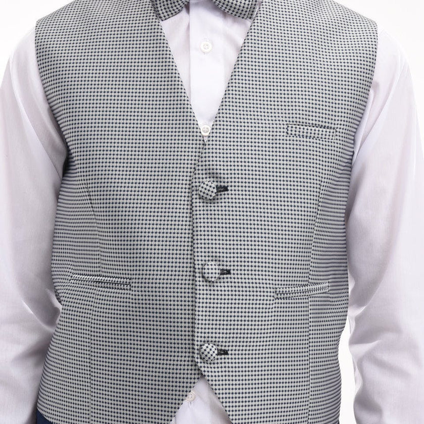 Gray Pin Vest and Bowtie