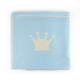 Little Royals Cashmere Crown Plaid - Blue/Beige