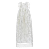 White Embroidered Christening Dress & Bonnet Set
