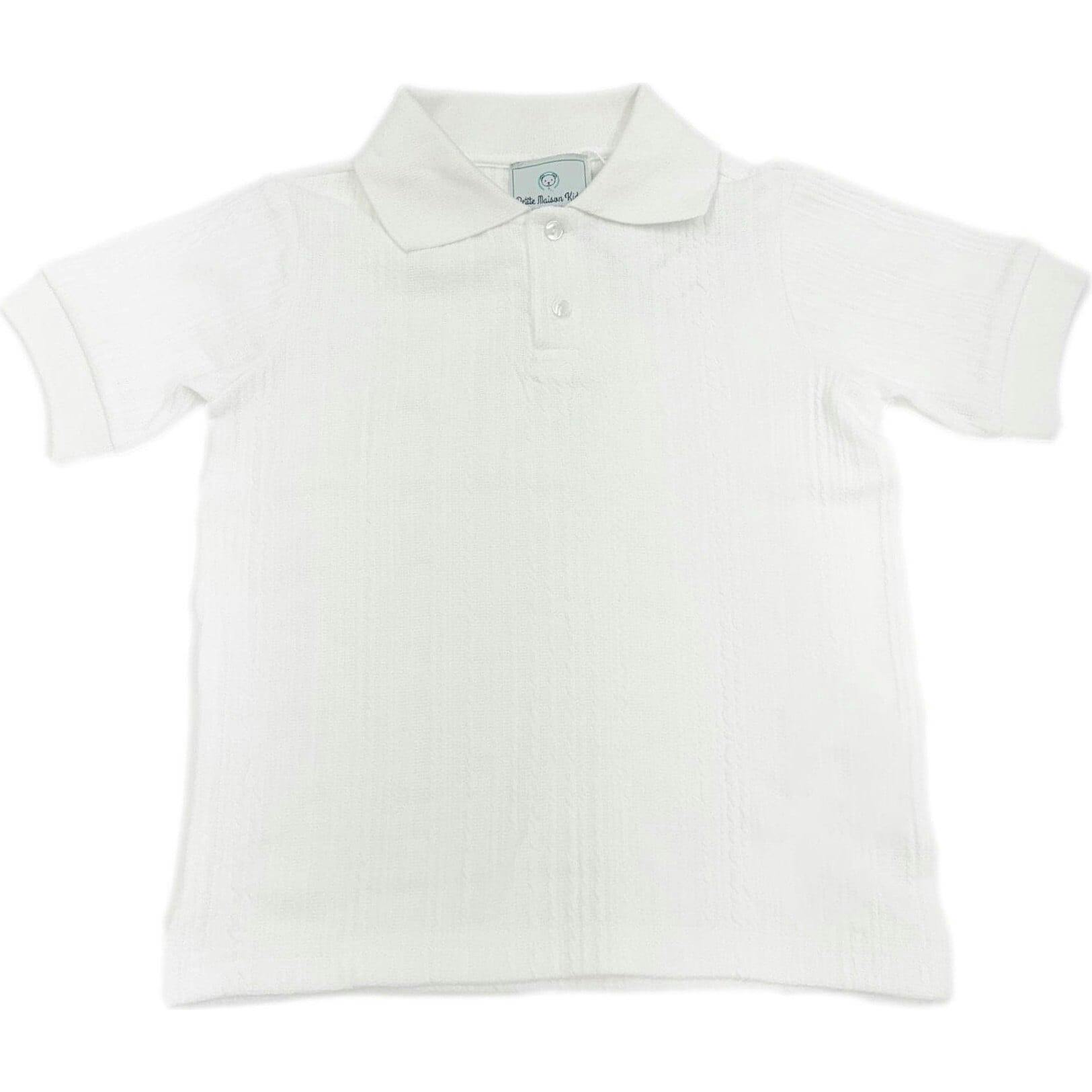 Alex White Short Sleeve Polo Shirt