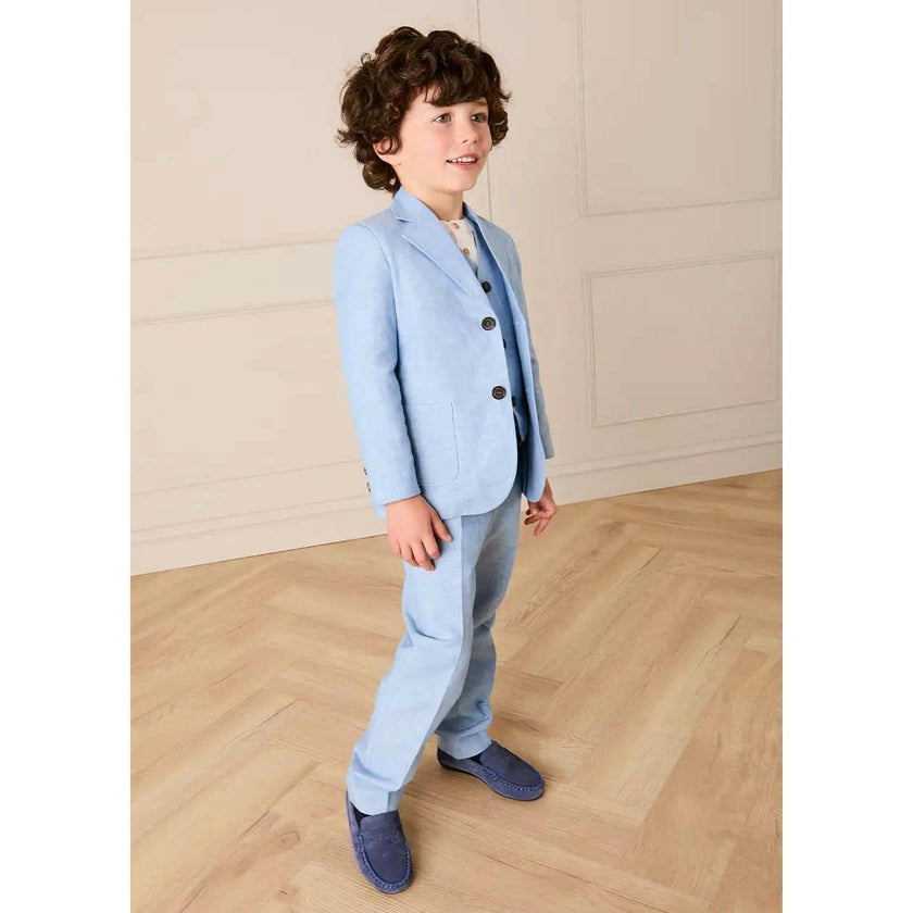 Plain Trousers in Sky Blue (4- 10yrs)