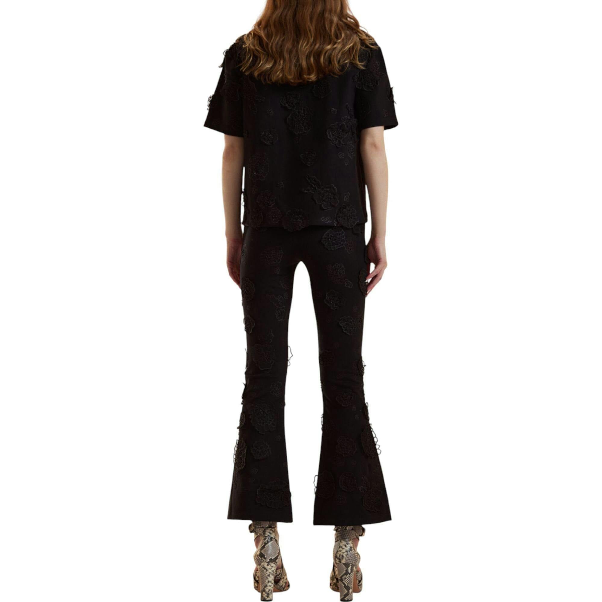 Embroidered Floral Applique Top