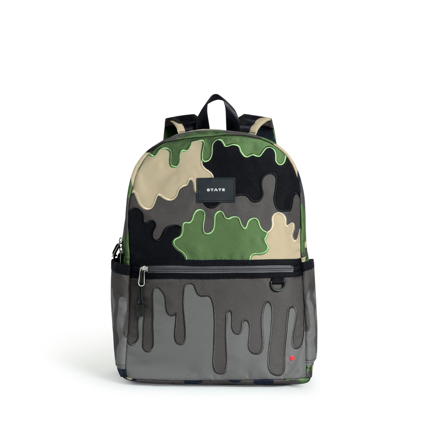 Kane Double Pocket Backpack, Camo Drip