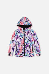 Light Weight Two Piece Chill Snowsuit Purple Floral Print