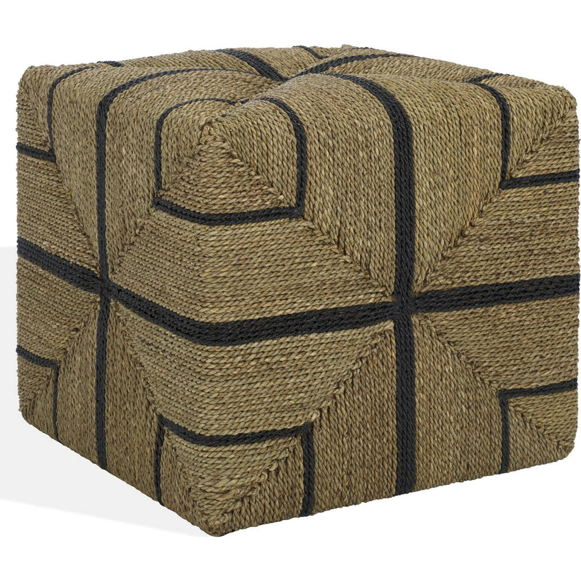 Liatasha Woven Seagrass Ottoman